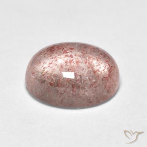 Quartzo Morango Luz rosa Natural 1.43ct, oval, Transparente