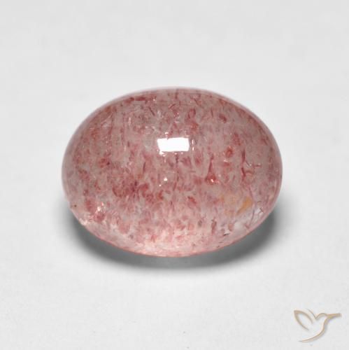 Quartzo Morango rosa médio Natural 1.70ct, oval, Transparente