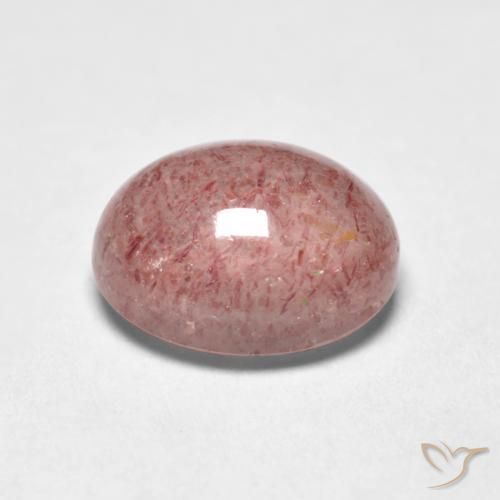 Quartzo Morango rosa médio Natural 1.70ct, oval, Transparente