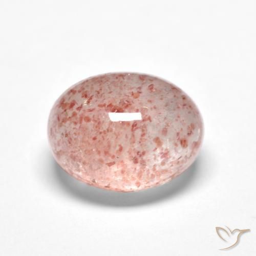 Quartzo Morango Luz rosa Natural 1.78ct, oval, Translúcido