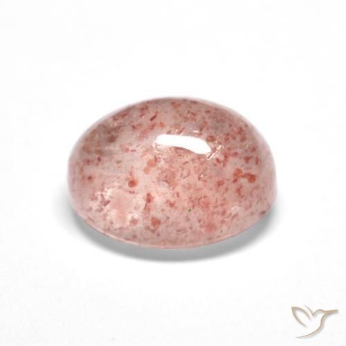 Quartzo Morango Luz rosa Natural 1.78ct, oval, Translúcido