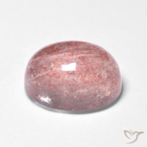 Quartzo Morango Luz rosa Natural 1.73ct, oval, Translúcido