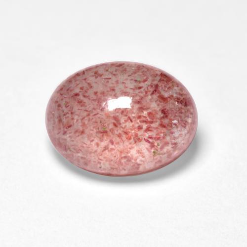 Quartzo Morango rosa rosa Natural 1.49ct, Corte Oval, Translúcido