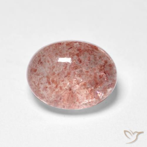 Quartzo Morango rosa médio Natural 1.83ct, oval, Translúcido