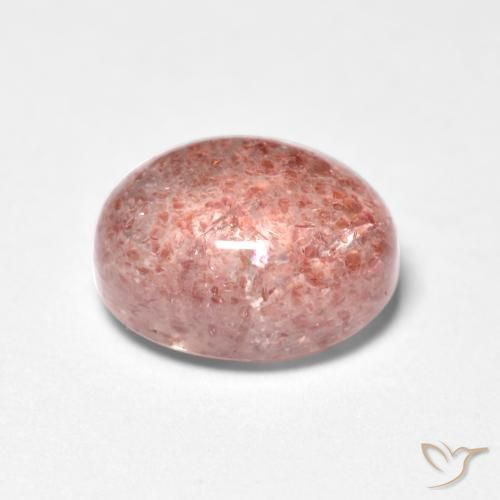 Quartzo Morango rosa médio Natural 1.83ct, oval, Translúcido