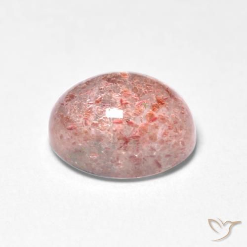 Quartzo Morango Luz rosa Natural 1.65ct, oval, Translúcido