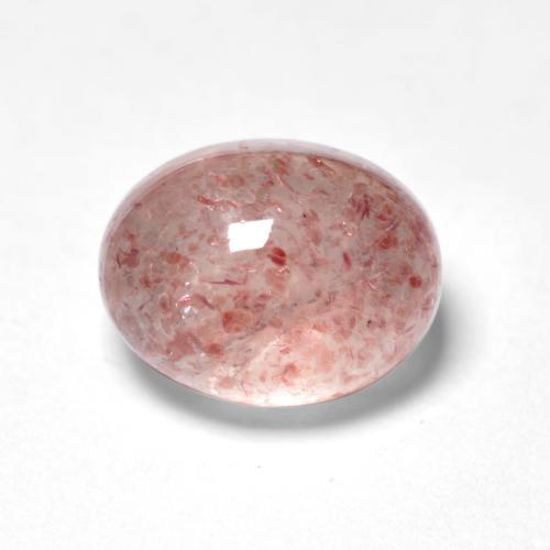 Quartzo Morango Luz rosa Natural 1.94ct, Corte Oval, Translúcido