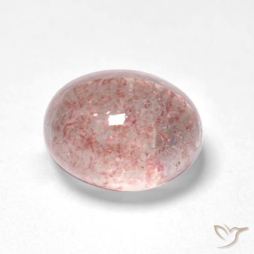 Quartzo Morango Luz rosa Natural 2.00ct, oval, Translúcido