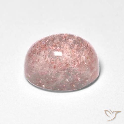 Quartzo Morango Luz rosa Natural 2.00ct, oval, Translúcido