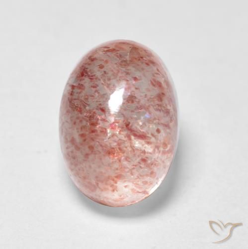 1.15ct Natural rosa médio Quartzo Morango, oval, Transparente