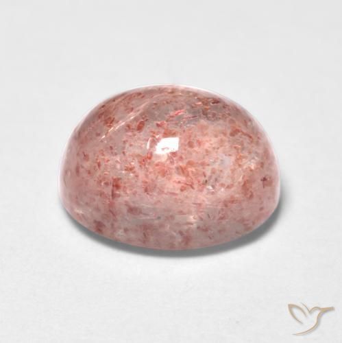 Quartzo Morango rosa médio Natural 1.15ct, oval, Transparente