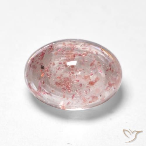 Quartzo Morango Luz rosa Natural 1.21ct, oval, Transparente