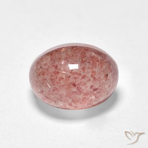 Quartzo Morango Rosa escuro Natural 1.19ct, oval, Translúcido