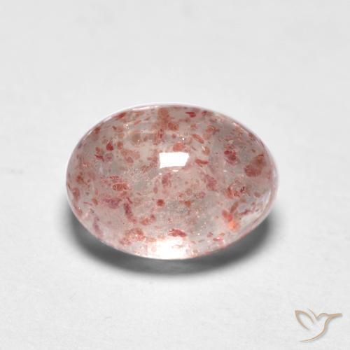 Quartzo Morango Luz rosa Natural 1.07ct, oval, Transparente