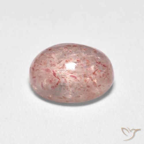Quartzo Morango Luz rosa Natural 1.07ct, oval, Transparente