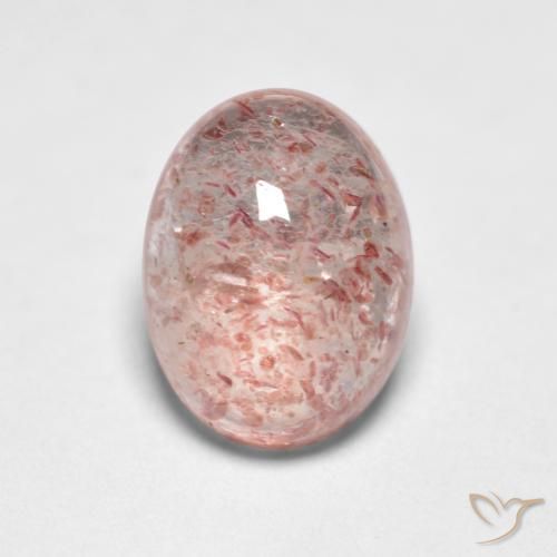 1.46ct Natural Luz rosa Quartzo Morango, oval, Translúcido, Photo A