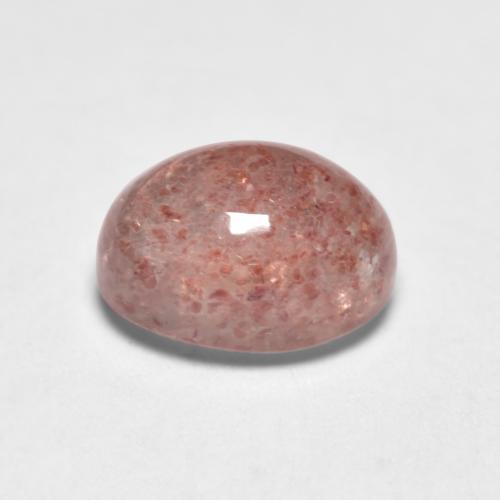 Quartzo Morango Luz rosa Natural 1.13ct, Corte Oval, Translúcido