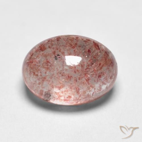 Quartzo Morango Luz rosa Natural 1.16ct, oval, Translúcido