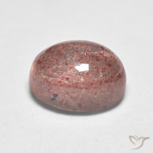 Quartzo Morango Luz rosa Natural 1.16ct, oval, Translúcido