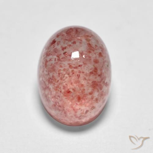 1.82ct Natural rosa médio Quartzo Morango, oval, Translúcido
