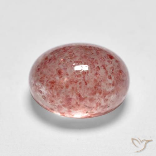 Quartzo Morango rosa médio Natural 1.82ct, oval, Translúcido