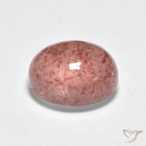 Quartzo Morango rosa médio Natural 1.83ct, oval, Translúcido