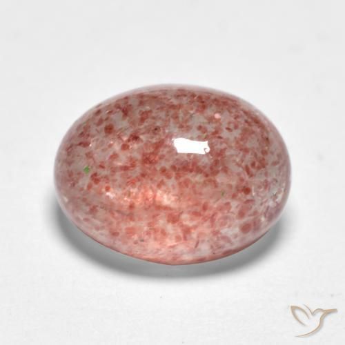 Quartzo Morango Framboesa Rosa Natural 1.44ct, oval, Translúcido