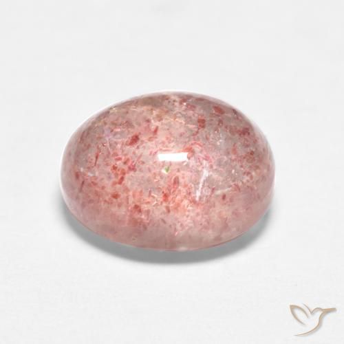 Quartzo Morango rosa médio Natural 1.95ct, oval, Translúcido