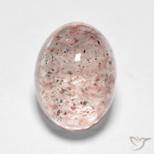 1.77ct Natural Luz rosa Quartzo Morango, oval, Translúcido