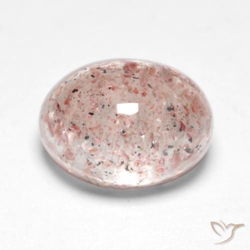 Quartzo Morango Luz rosa Natural 1.77ct, oval, Translúcido
