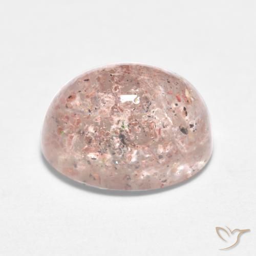 Quartzo Morango Luz rosa Natural 1.77ct, oval, Translúcido