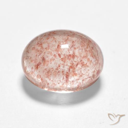 Quartzo Morango Luz rosa Natural 1.88ct, oval, Translúcido
