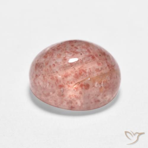 Quartzo Morango Rosa Terroso Natural 1.92ct, oval, Translúcido
