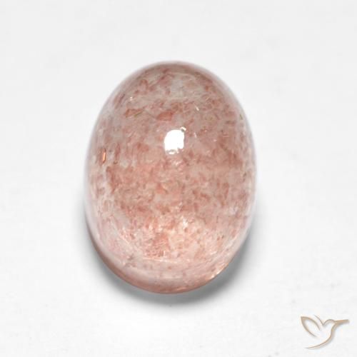 1.96ct Natural Pêssego Rosa Quartzo Morango, oval, Translúcido