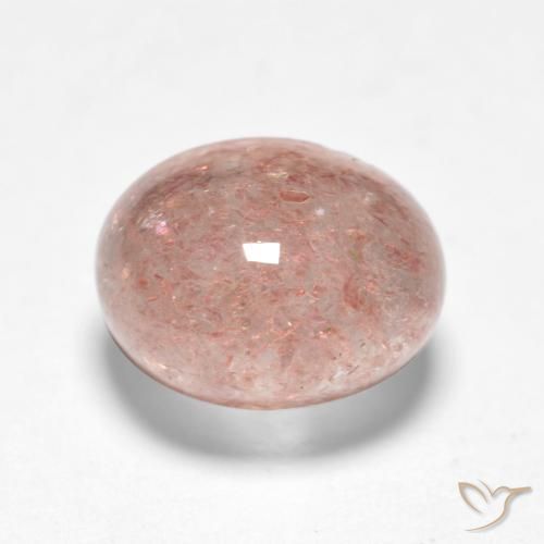 Quartzo Morango Pêssego Rosa Natural 1.96ct, oval, Translúcido