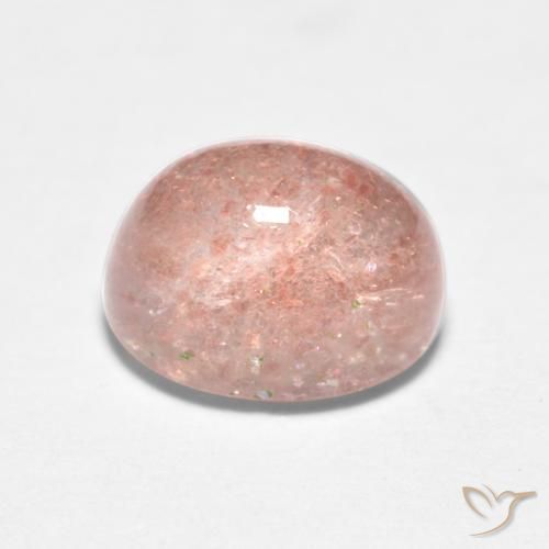 Quartzo Morango Pêssego Rosa Natural 1.96ct, oval, Translúcido