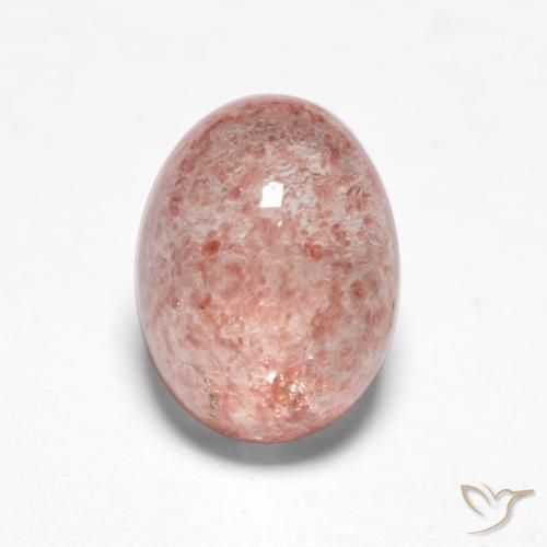 1.53ct Natural Luz rosa Quartzo Morango, oval, Translúcido