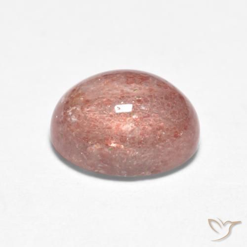 Quartzo Morango Luz rosa Natural 1.53ct, oval, Translúcido