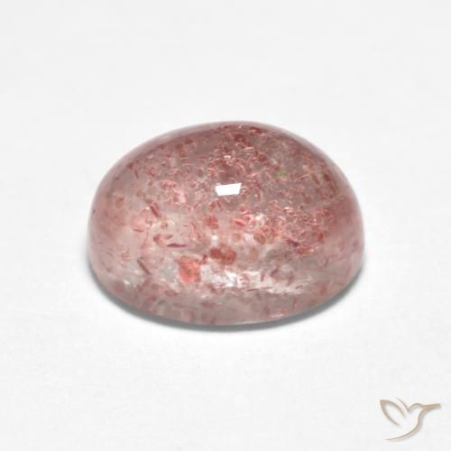 Quartzo Morango rosa médio Natural 1.69ct, oval, Translúcido