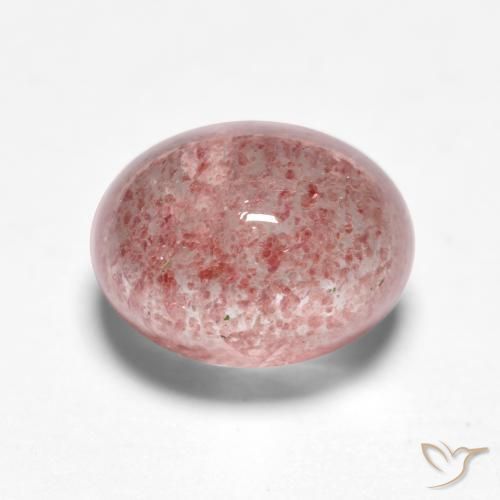 Quartzo Morango rosa médio Natural 1.91ct, oval, Translúcido
