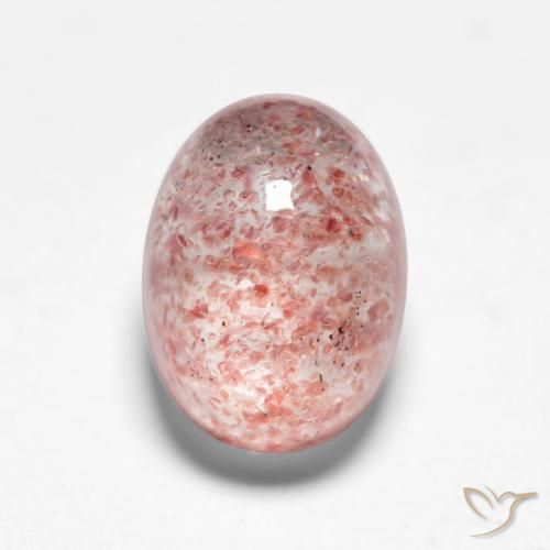 1.85ct Natural Rosa Claro Rosa Quartzo Morango, oval, Translúcido