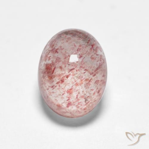 1.97ct Natural Rosa Chiclete Claro Quartzo Morango, oval, Translúcido