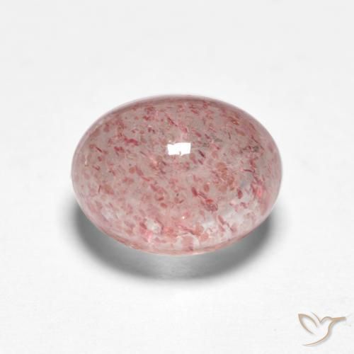 Quartzo Morango Rosa Chiclete Claro Natural 1.97ct, oval, Translúcido