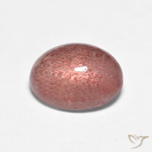 Quartzo Morango Framboesa Rosa Natural 1.57ct, Corte Oval, Translúcido