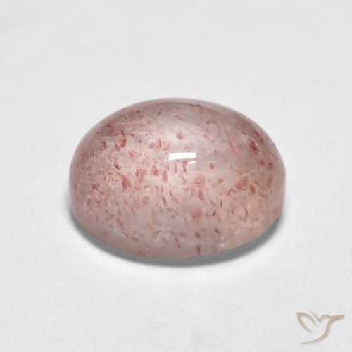 Quartzo Morango Luz rosa Natural 1.78ct, oval, Translúcido