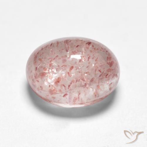 Quartzo Morango Luz rosa Natural 2.04ct, oval, Translúcido