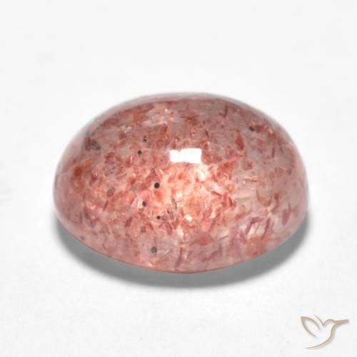 Quartzo Morango Rosa Médio Claro Natural 1.48ct, oval, Translúcido