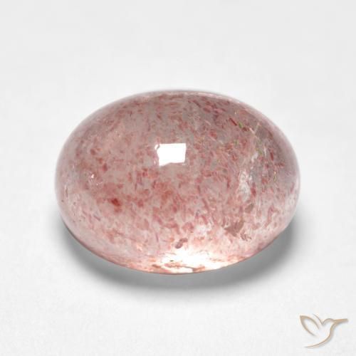 Quartzo Morango Luz rosa Natural 1.75ct, oval, Translúcido