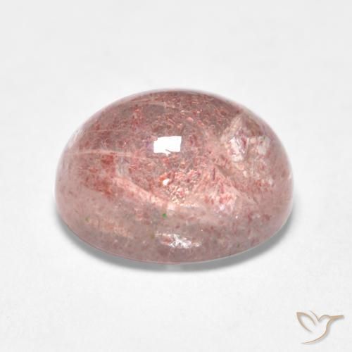 Quartzo Morango Luz rosa Natural 1.75ct, oval, Translúcido