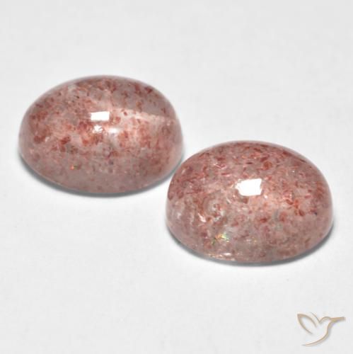 Pedras preciosas de Quartzo Morango Luz rosa natural de 3.26 ct, oval, Translúcido